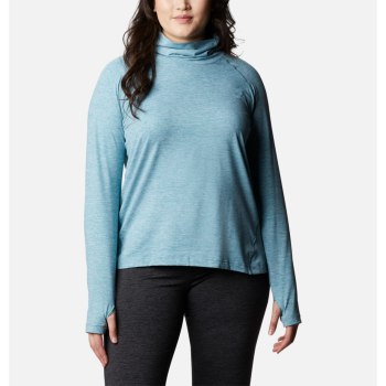 Columbia Bryce Canyon II Turtleneck Plus Size, Sudaderas Azules Para Mujer | 621589-ZYU